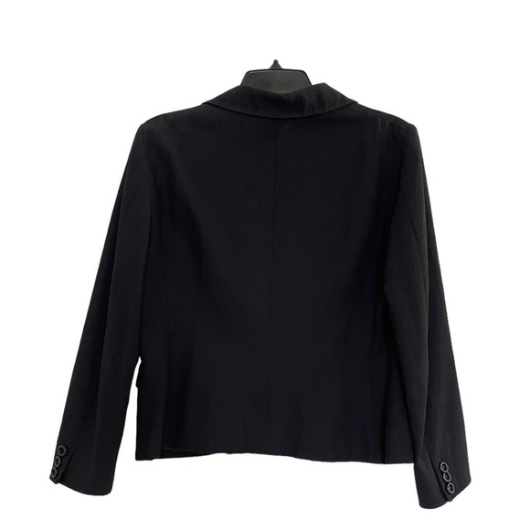 MOSCHINO Cheap and Chic Black Flower Embroidered Blazer - Picture 4 of 6